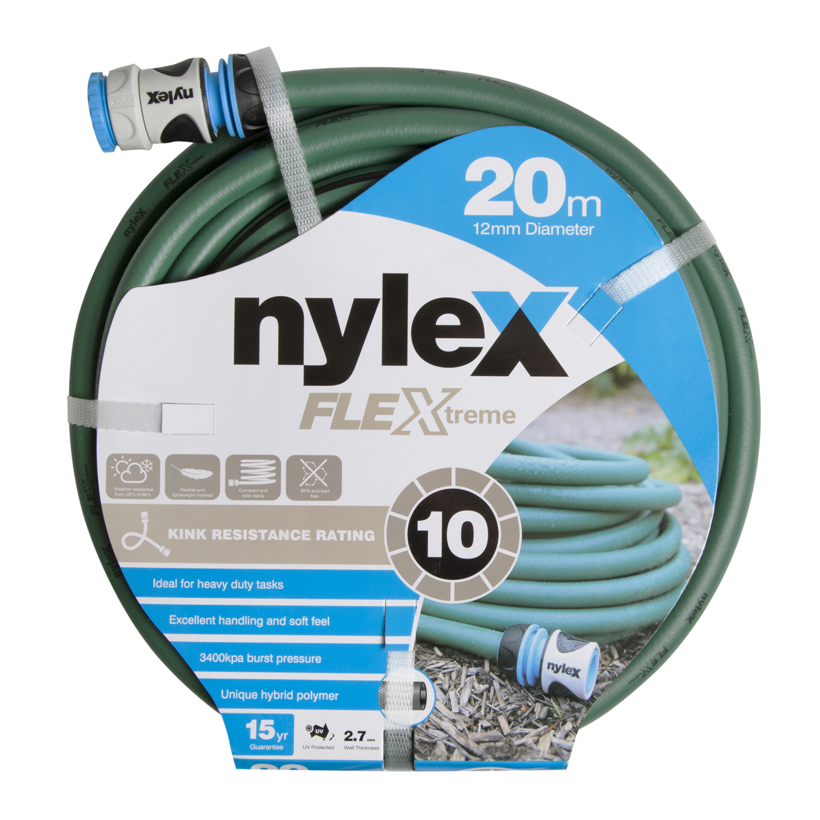 Nylex 12mm Hose Connector with Stop