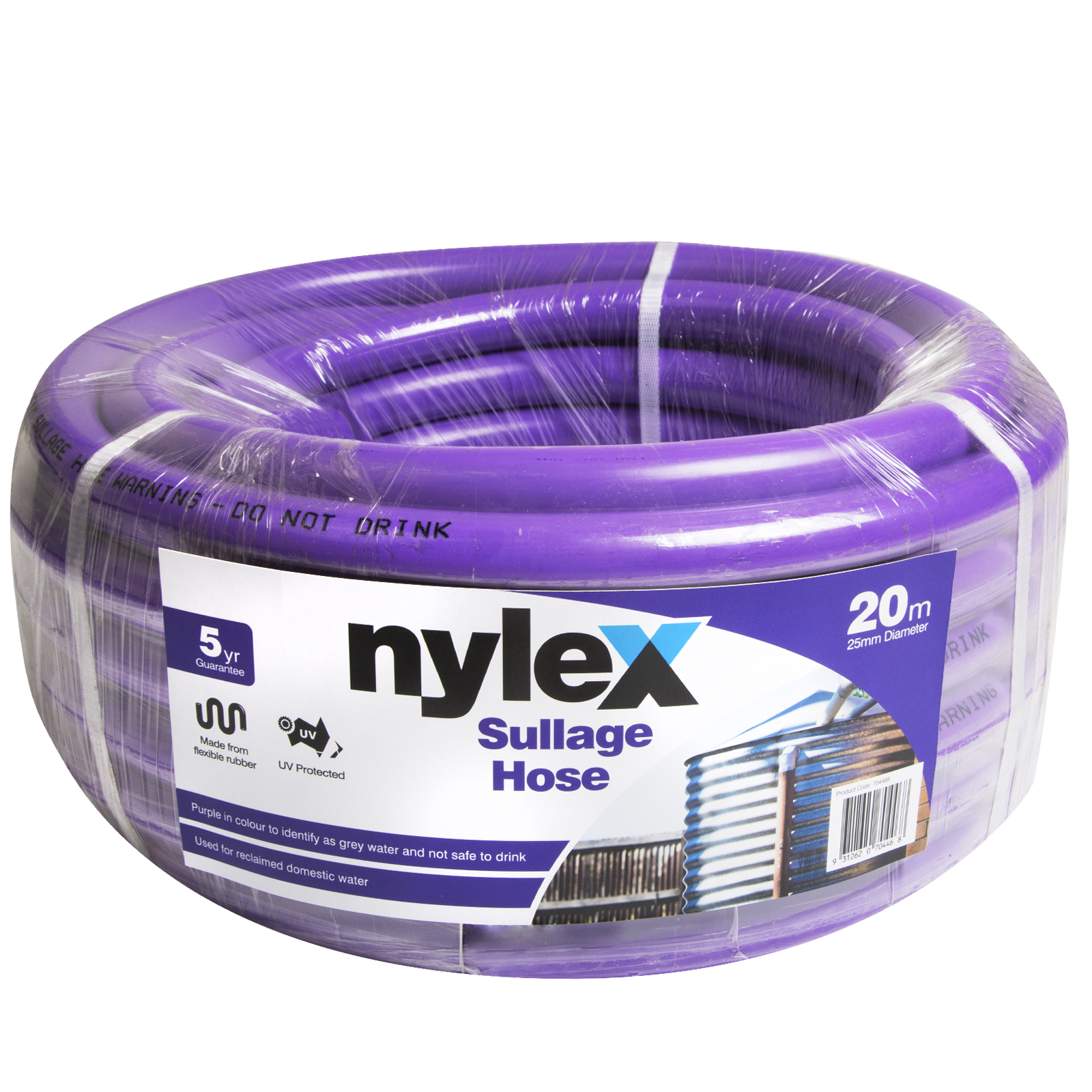 Sullage Hose 25mm x 20m - Nylex